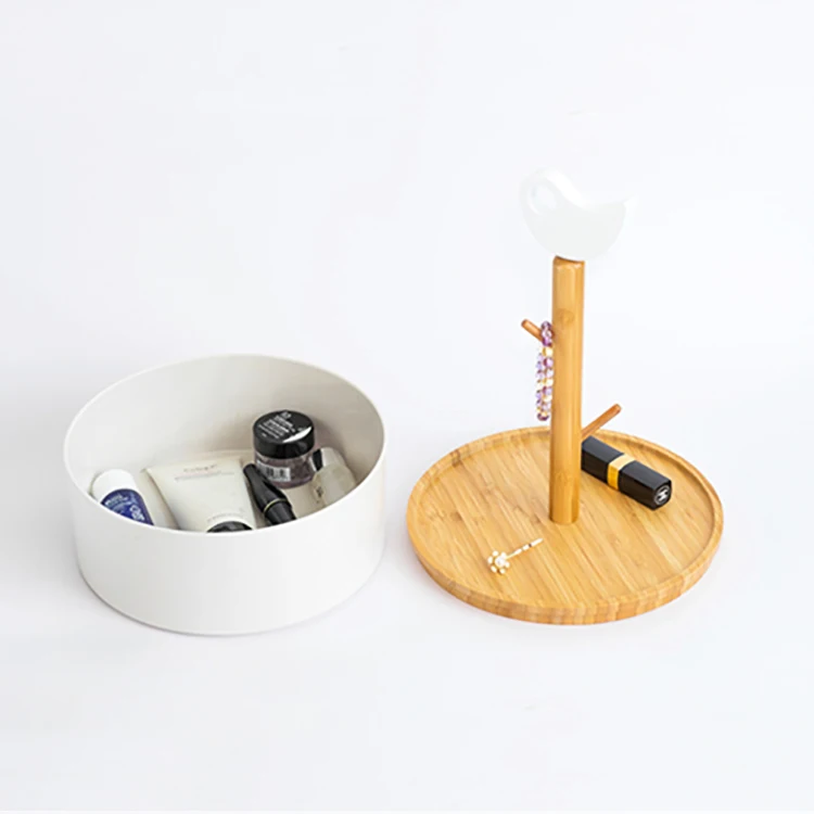 Desk Organizer Office Organizer Multi-Purpose Natural Bamboo Fiber Jewelry storage box Jewelry Organizer