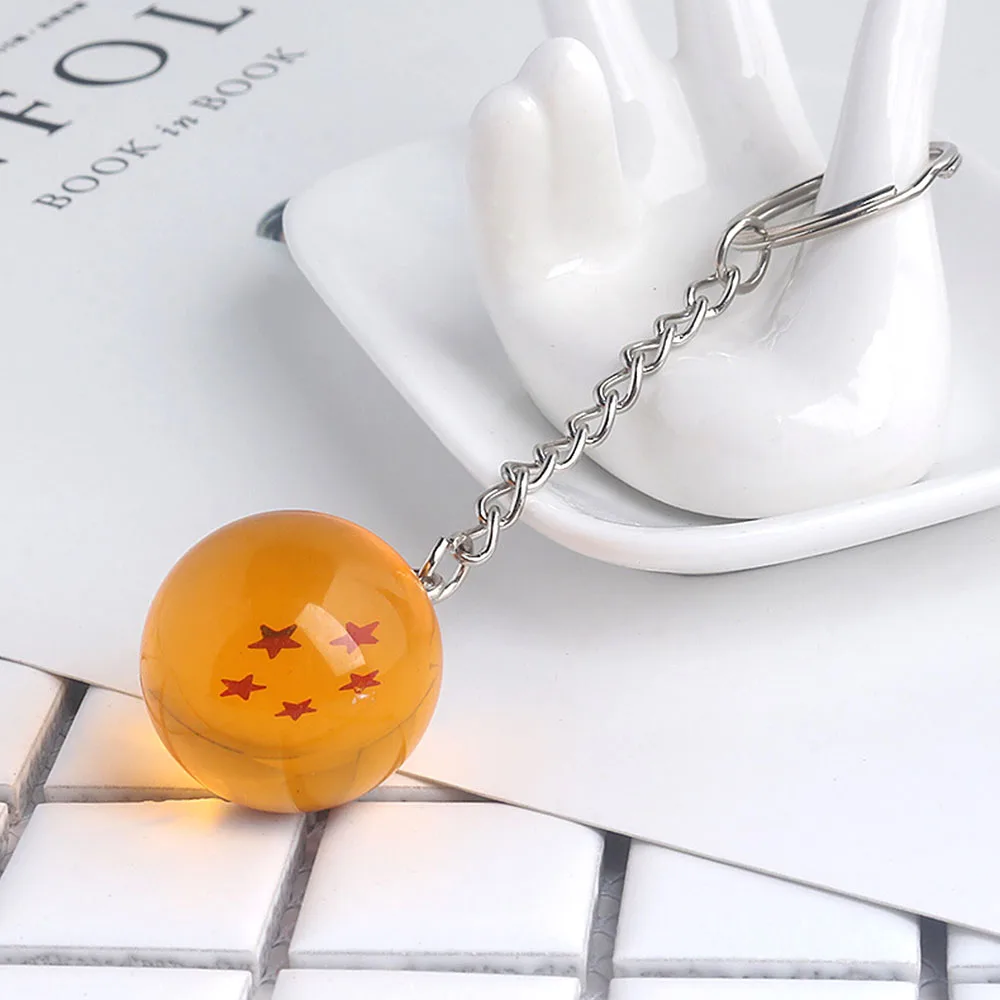 Anime Dragons Ball Seven Stars Seven Styles Key Chain Pendant Animation Peripheral Accessories Resin Gift