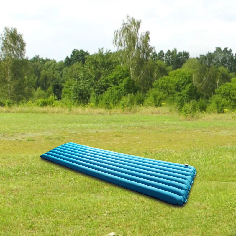 
Wholesale Hot-Selling Ultralight Elastic Fabric Coated Sleeping Portable Beach Inflatable Camping Cooling Mattress Pad Mat/ 