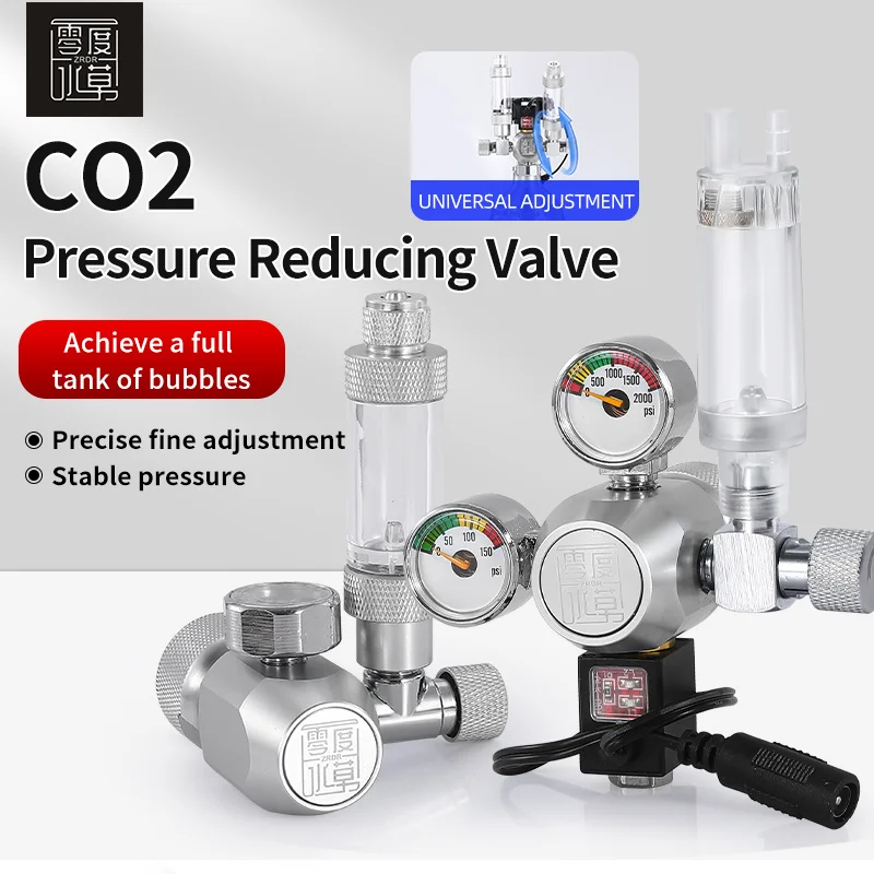 WYIN R104 DIY Aquarium co2 regulators ZRDR Double table Fish Tank Accessories  Aquarium CO2 equipment co2 gas regulator