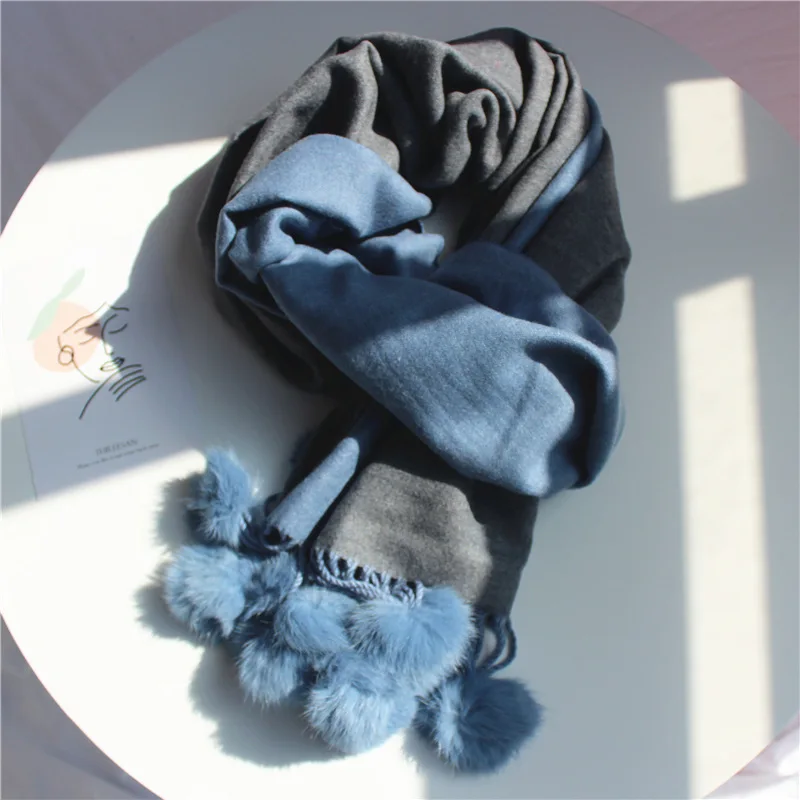 2019 new explosion models candy color Solid color matching scarf  scarf warm  scarf Core yarn   ball