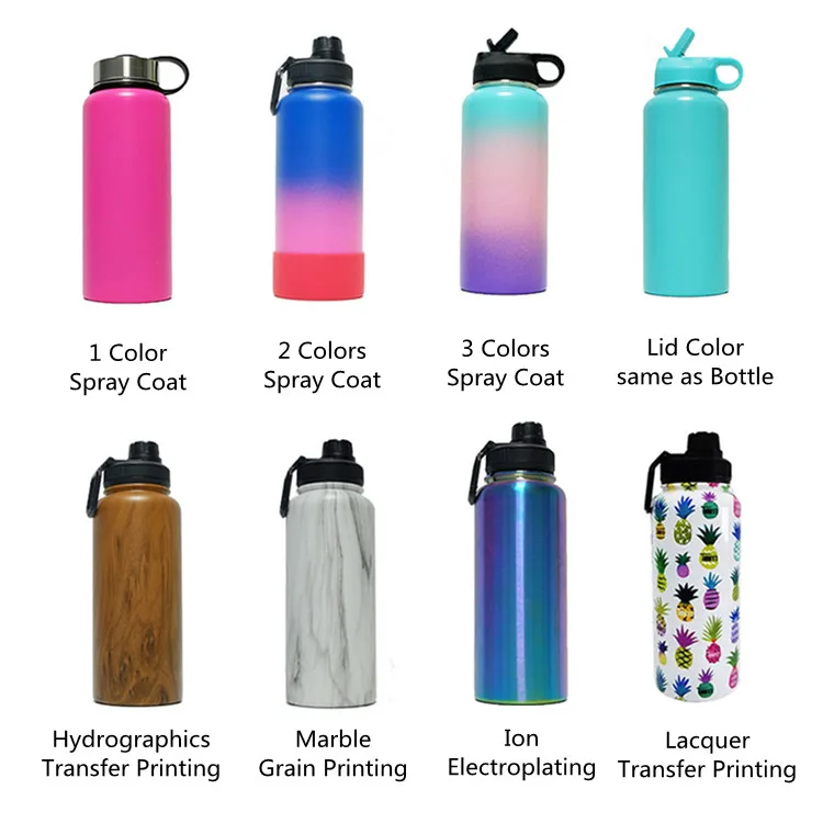 Portable Outdoor Sport Wide Mouth Stainless Steel 40 oz Insulated Water Bottle