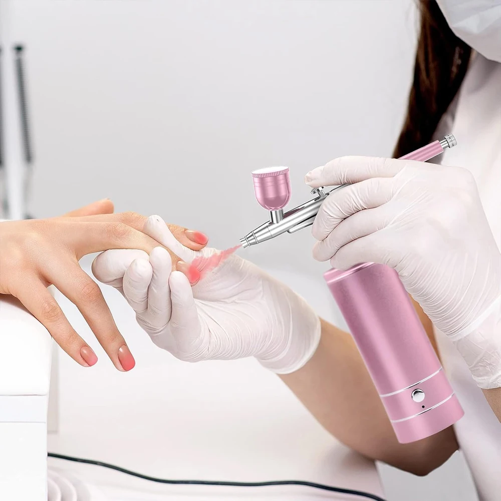 Portable Air Brush Nails Airbrush Nail with Compressor for Nail Art Paint Painting Crafts Airbrush Compressor Kit