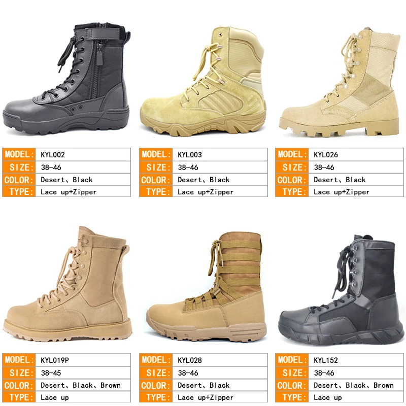 Task Force Used Hot Weather Wet and Dry Condition Black Combat Boots