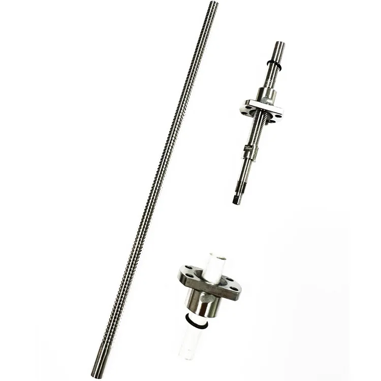 Flange Single nut chrome steel  Rolled Ball Screw 0602 precision C3 C5 C7 C10 CNC machine