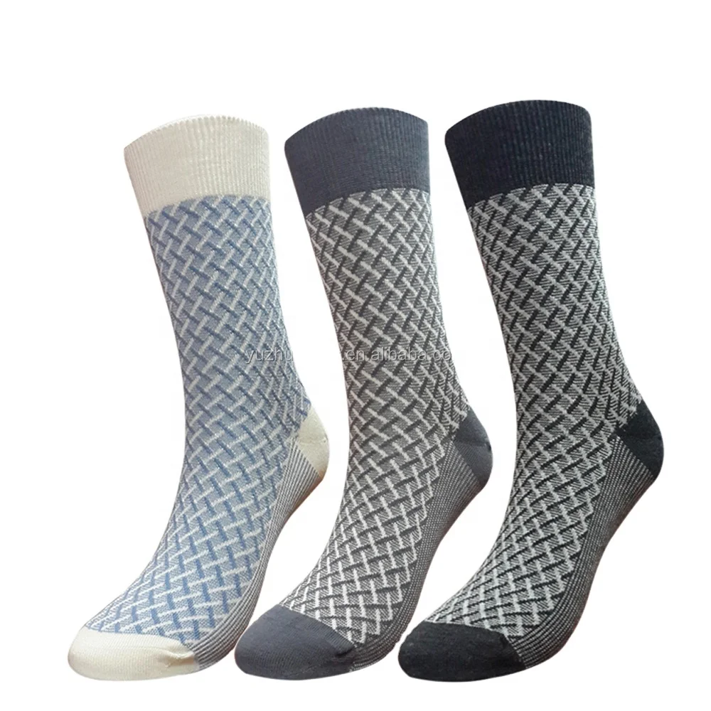 Custom men socks rota 100 pure cotton eco friendly viscose bamboo business dress socks for men