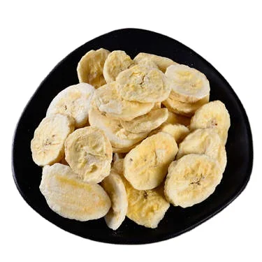 
Natural fruit fiber and nutrients freeze dried food banana slice 
