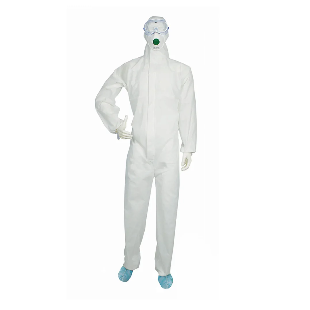 PPE TYPE 56 Safety Uniform CE Certified Non Woven Workwear Nomex Overall Chemical Protective Disposable Coverall For Men