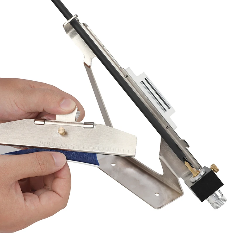 Archery Adjustable Arrow Fletching Jig - Alloy Fletching, 3, 4 or 6 Real Feather and Rubber Vanes Universal Arrow Fletcher