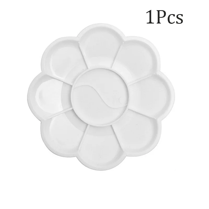 Painting Tools Plum Blossom Palette 13.5CM Pigment Coloring Graffiti Student Art Supplies