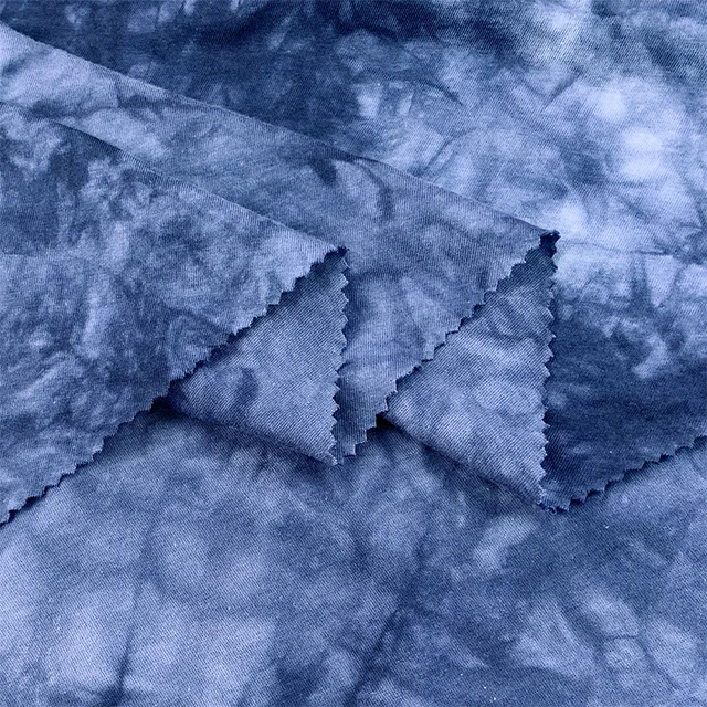 jersey organic cotton tie dyed t-shirt fabric