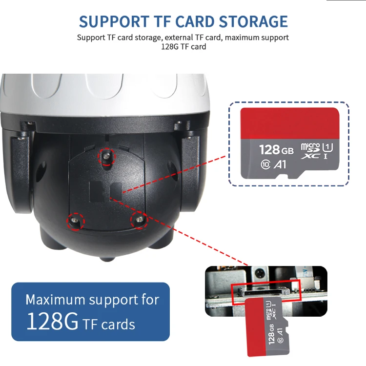 SECTEC HD 1080P Auto Tracking AI Cloud Wireless Dome IP Camera CCTV Smart Camera Outdoor Waterproof PTZ  Camera