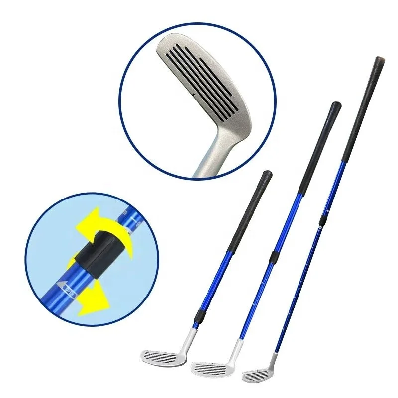 Retractable Length Golf Chipping Putter Double-Sided Adult Golf Wedge Club Multifunctional Kids Golf chipper club