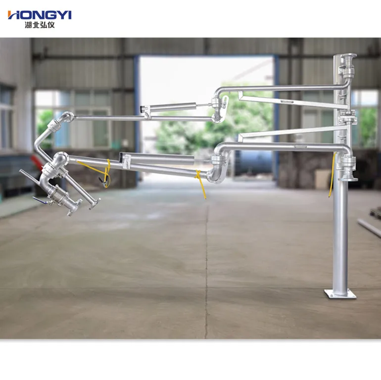 LPG/LNG loading arm with security alarm system spring balance swivel joint for petroleum plants
