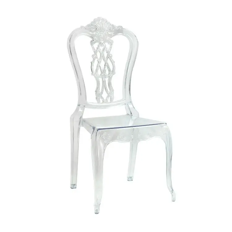 China Manufacturing Customized Acrylic Plastic Tiffany Chiavari Clear Resin Phoenix Napoleon Chair Wedding For Sale