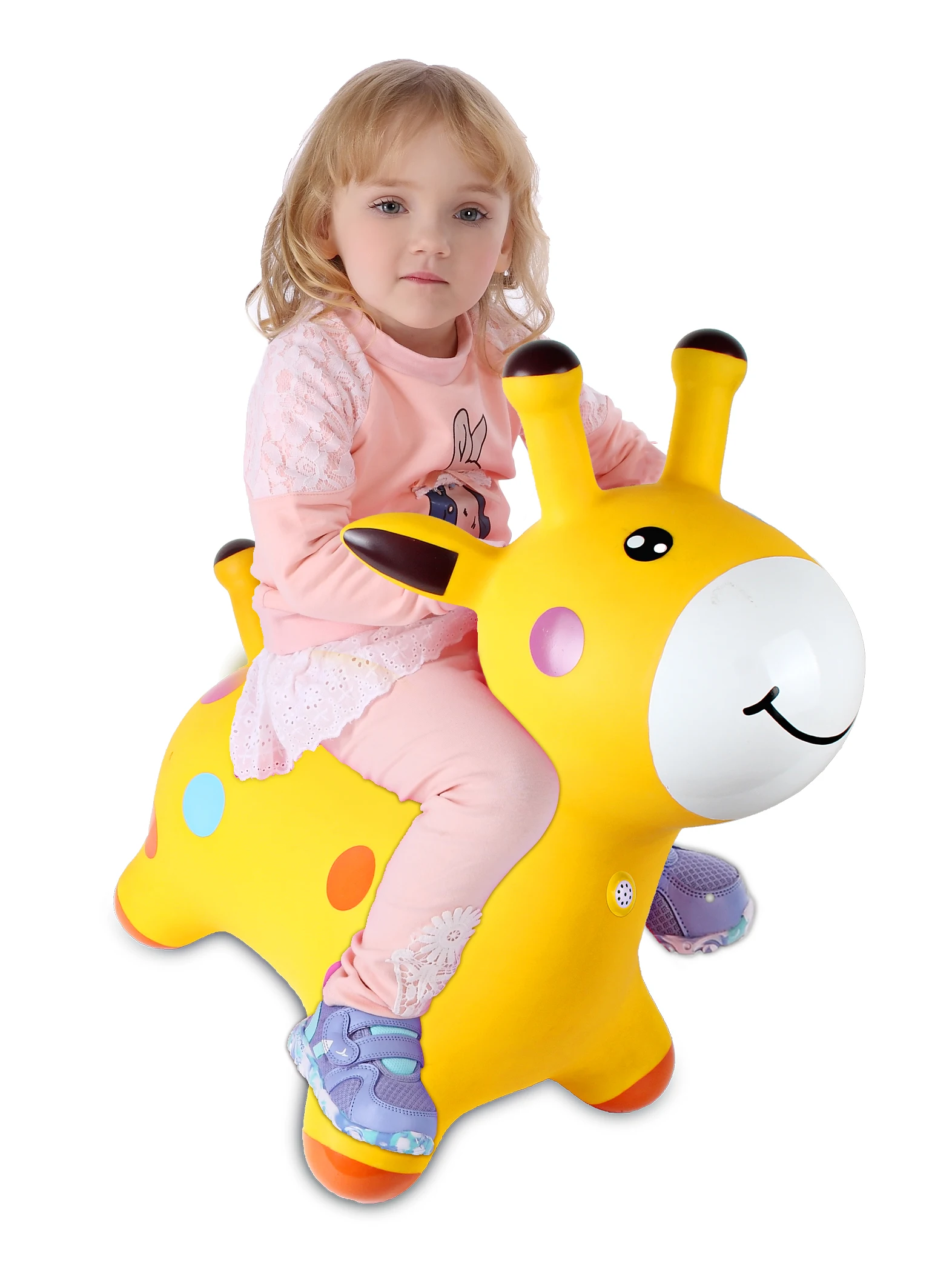 Wholesale inflatable hopper PVC bouncing animal toys for kids