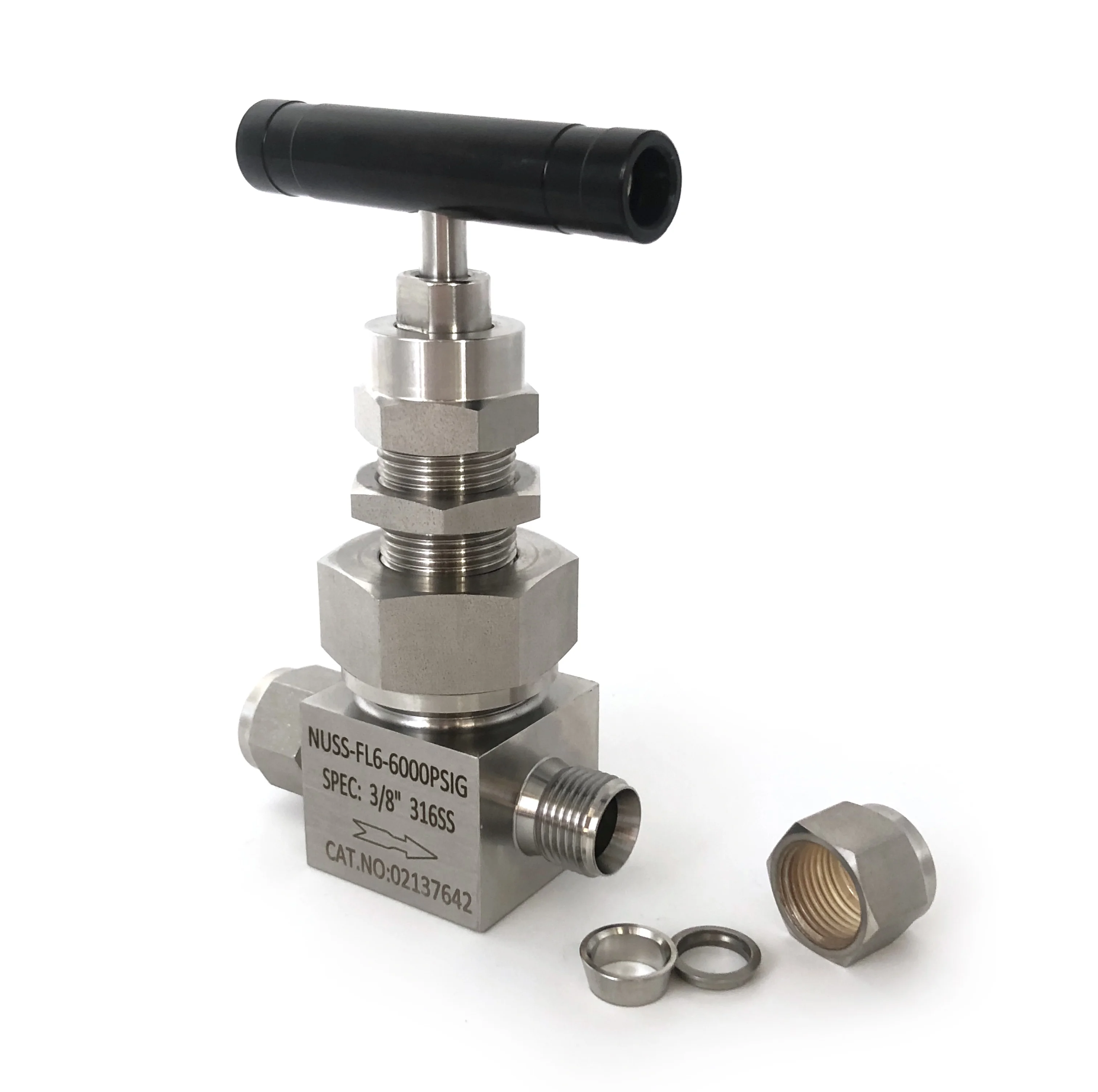 Stainless steel union bonnet needle valve swagelok type high temperature 10000 psi needle valve price SS316 gas valve pneumatic