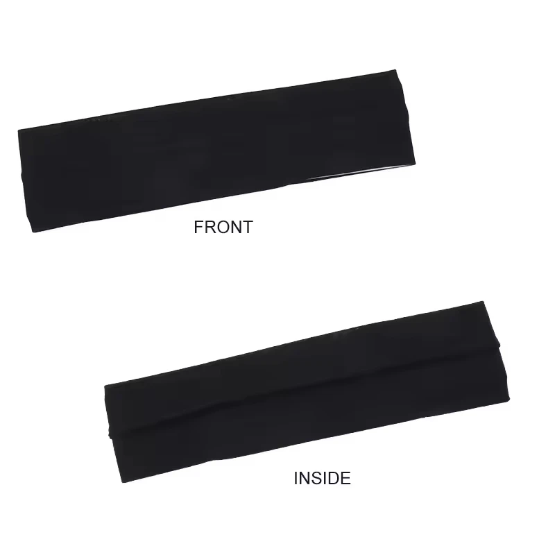 Wholesale Custom Logo Hair Accessories Colorful Solid Stretchy Head Band Sweat Bands Sport Yoga Headbands Hair Band For Adult