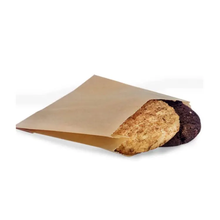 Food Snack Wraps Baggies Sleeves Parchment Kraft Wax Food Paper Bakery Bag Grease Resistant Sandwich Cookie Bag