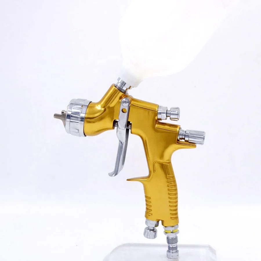 High Pressure 600CC Spray Gun HVLP Air Paint Spray Gun Airbrush Pneumatic Tool Gold Spray Gun Car Body Coating