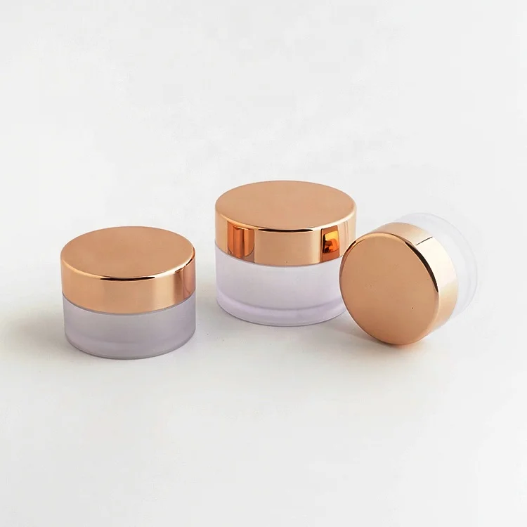 5ml 10ml 15ml 20ml 25ml 30ml 50ml 100ml Recyclable Rose Golden PETG Jar 1 Oz 8oz 5g 50g Frosted Rose Gold PETG Jars