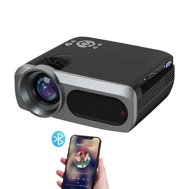 Недорогой портативный проектор для мобильного телефона 720P Android беспроводной проектор для домашнего кинотеатра