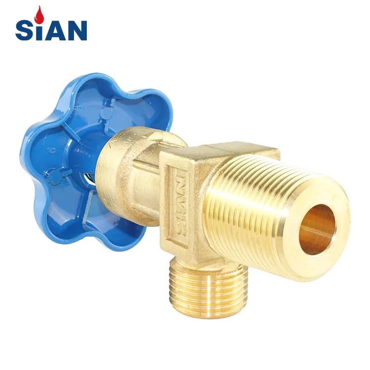 SiAN Safety QF-2C Industrial Gas Range N2 Oxygen Air Control Valves Flapper Type Cylinder Nitrogen Valve Brass O2 Valves