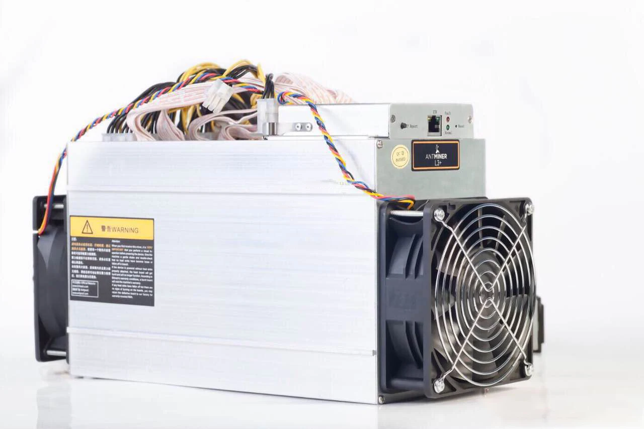  В наличии новый Antminer L3 + для litecoin с оригинальным блоком питания один год гарантии Майнер Asic биткоинов S19