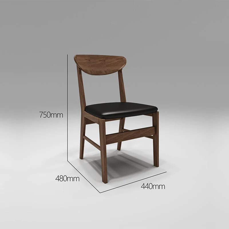 
Nordic table and chair combination simple modern solid wood table rectangular dining table with four chairs 