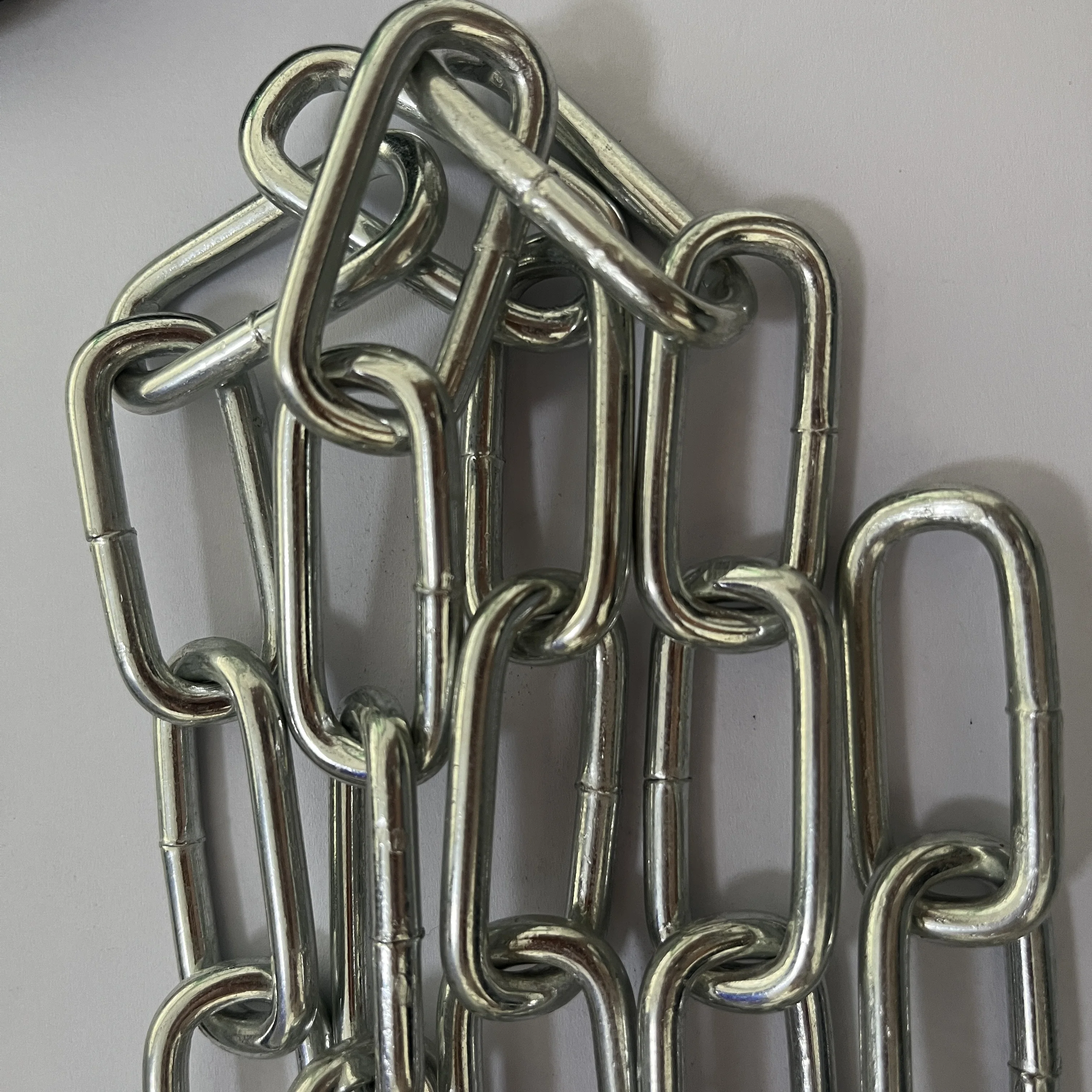 Manufacture Supply  Industrial Lifting Chain  Standard Galvanized ZINC Link Chain For Construction 5mm
