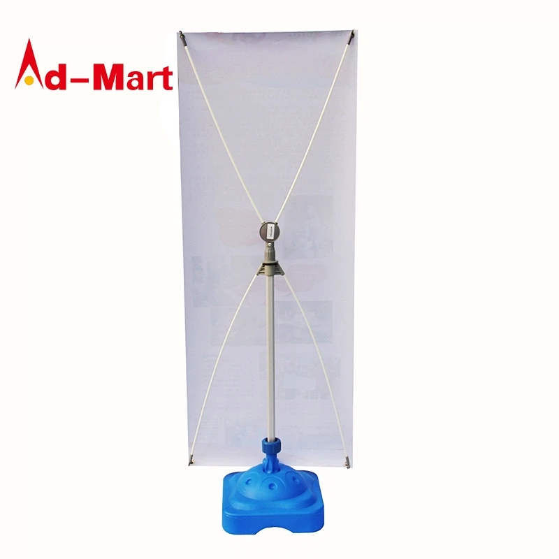New Style 60*160cm 80*180cm Windproof water injection display banner with printing design advertising display X banner stand