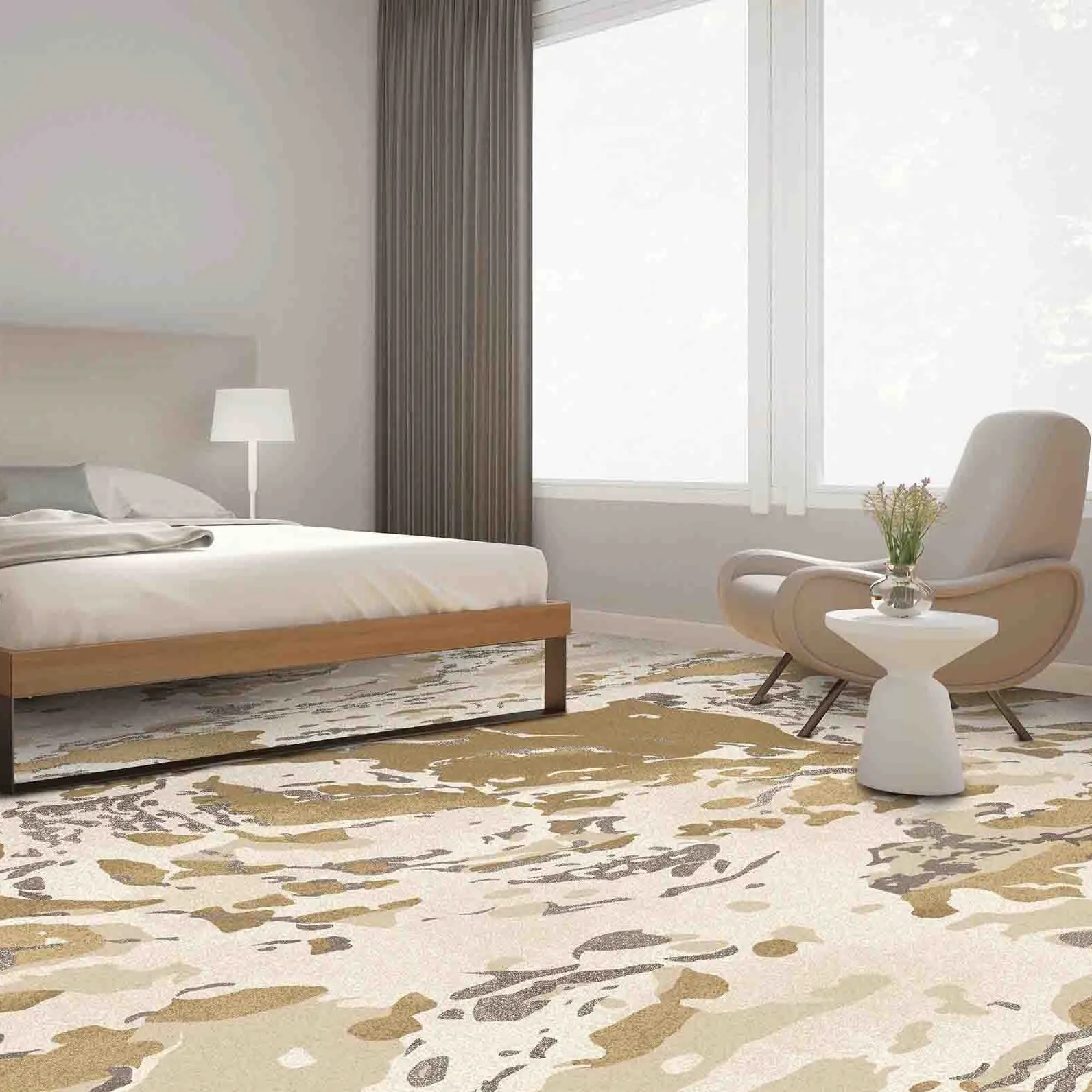 Hotel commercial full nylon printed carpet KTV casino special carpet good quality can be customized