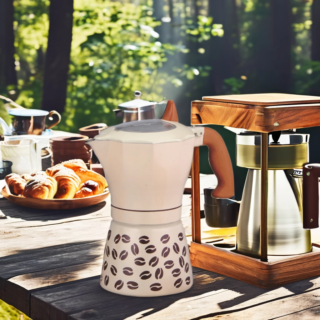 450ml Aluminum Moka Pot Hot-Selling Classic Design for Coffee Portable Gas & Ceramic Stove for Business Travel & Camping