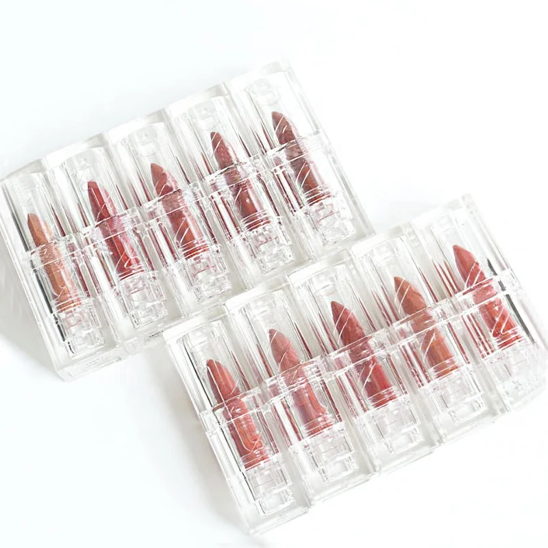 Matte Lipstick Private Label Acrylic Transparent Lipstick Makeup Long Lasting Lipstick
