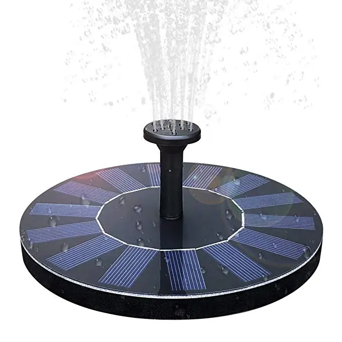 Outdoor Solar powered Fountain Pump Waterfall for Pool Garden Pond Bird Bath Decorative Submersible Kit Water Pump
