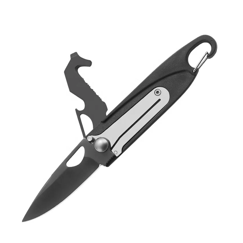 Multifunction Edc Knife Key Chain Carabiner Clip Pocket Knifes Survival Knife Hunting Outdoor