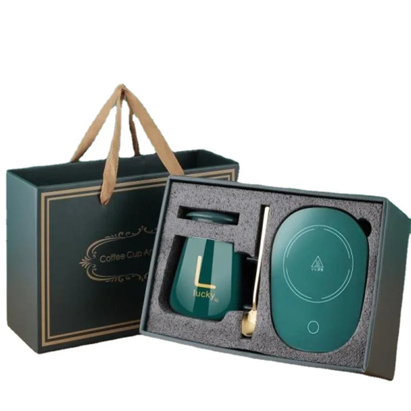 2022 портативная 15 Вт USB Умная Автоматическая кофейная кружка с постоянной температурой 55 градусов новая подогревом для дома и