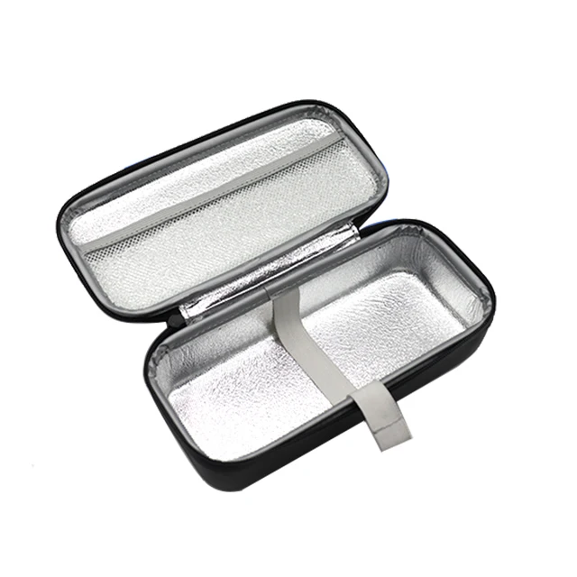 PU waterproof durable insulin syringe travel case insulin pen travel case pack for blood glucose meter vaccine diabetes supplies