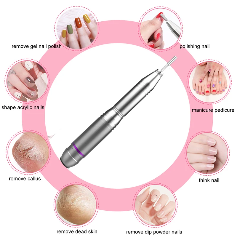 New Arrival Nail Drill Cordless 20000rpm Electric Drill Drill Nail Machine For Salon