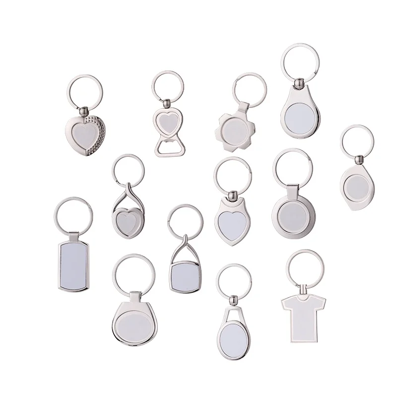 Ready to Ship Most popular Keychain Keyring Holder Sublimation Blank metal Key Chain