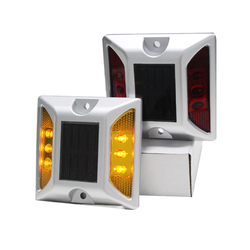 Cadsolar IP68 Double-sided 6LED solar LED road indicator light road warning light Pavement indication light Glue sticks to the r