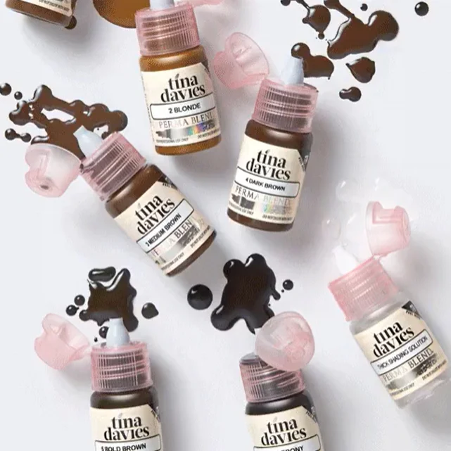 personal private label permanent makeup pigment beautiful colors pigment ink for salon pigment