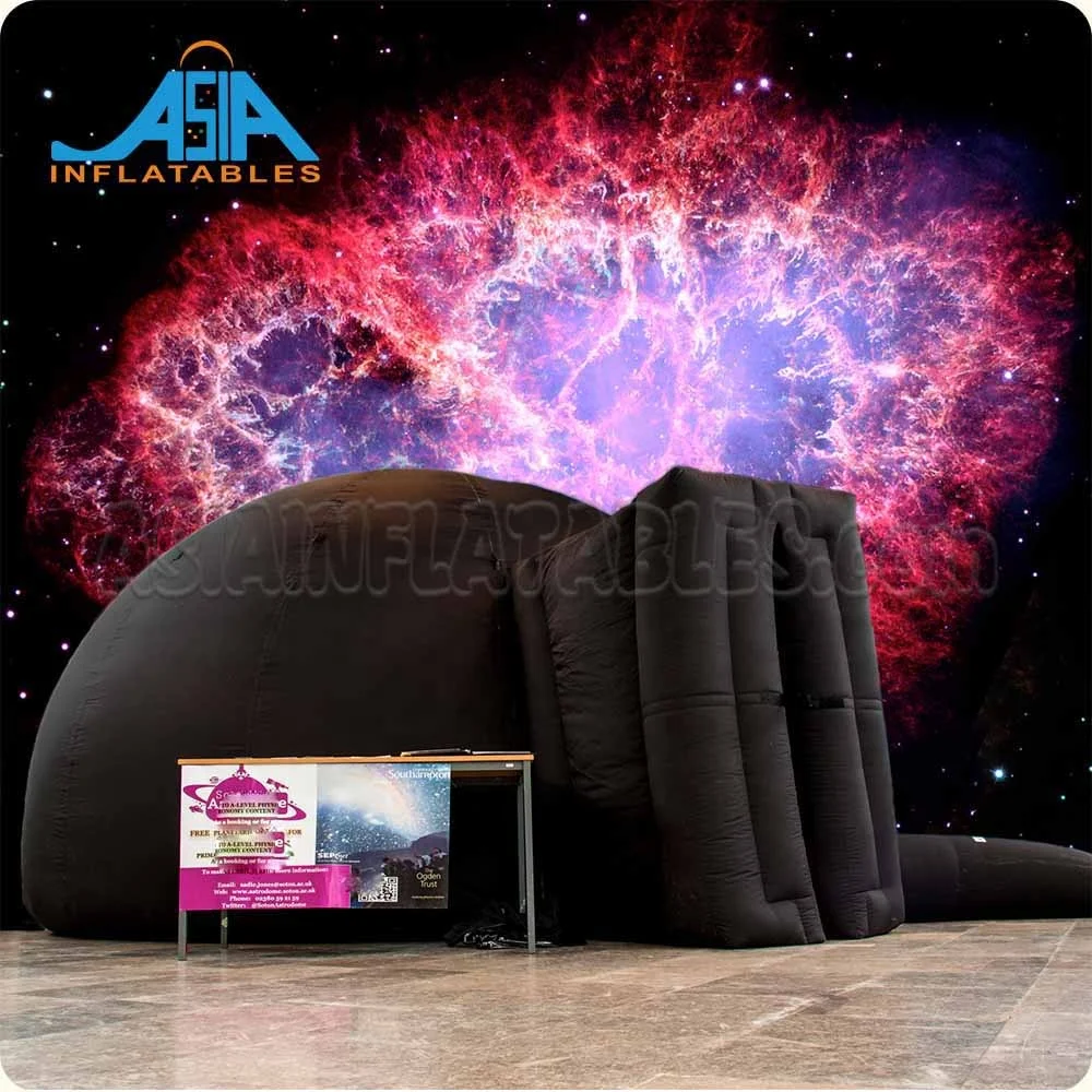 Portable Planetarium Takes Astronomy To School Inflatable Dome Projection Tent