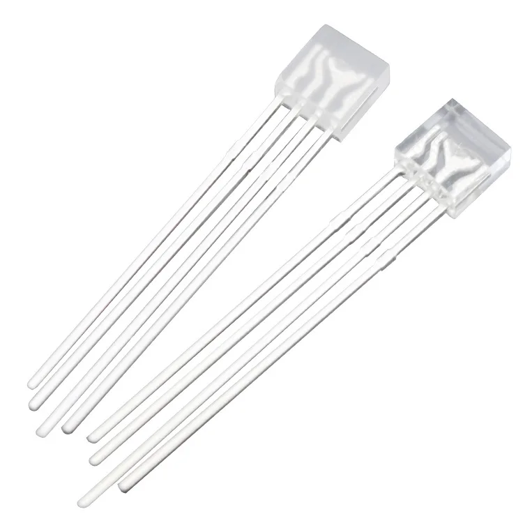 Jstronic 255 Square Multi color 4pins Led Diode 2*5*5mm Rgb Color Light Emitting Common Anode/cathode lamp