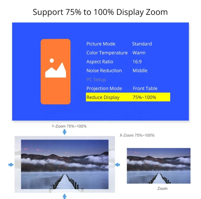 Портативный проектор TouYinger Q9 6500 люмен 1080P домашний светодиодный видеопроектор 200 дюймов OEM ODM поставщик