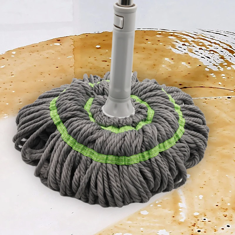 Microfiber Twist Mop With 135cm Long Handle for Floor Mopping in wet