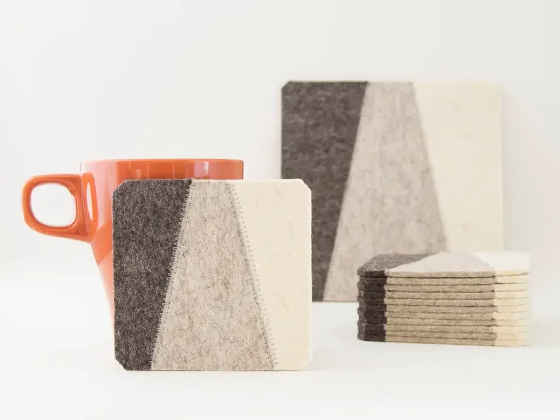 felt cup mat cup coaster felt placemats with coaster