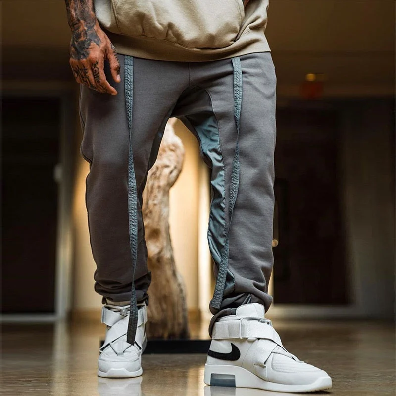 Custom heavyweight 500 gsm sweatpants streetwear cut and sew sweatpants 400 gsm designer sweat pant manufacturer