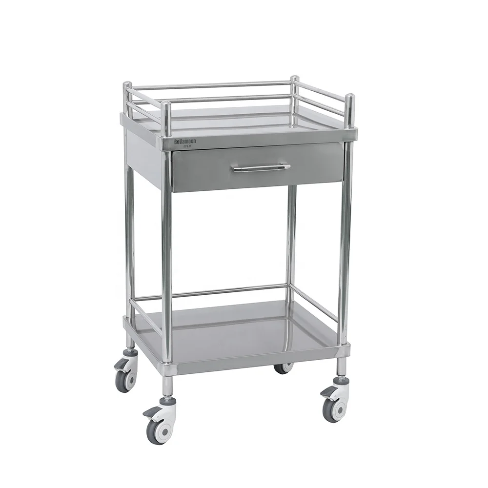 
 Медицинская Тележка из нержавеющей стали TC6008A Bellamoon, хирургическая тележка, больница  