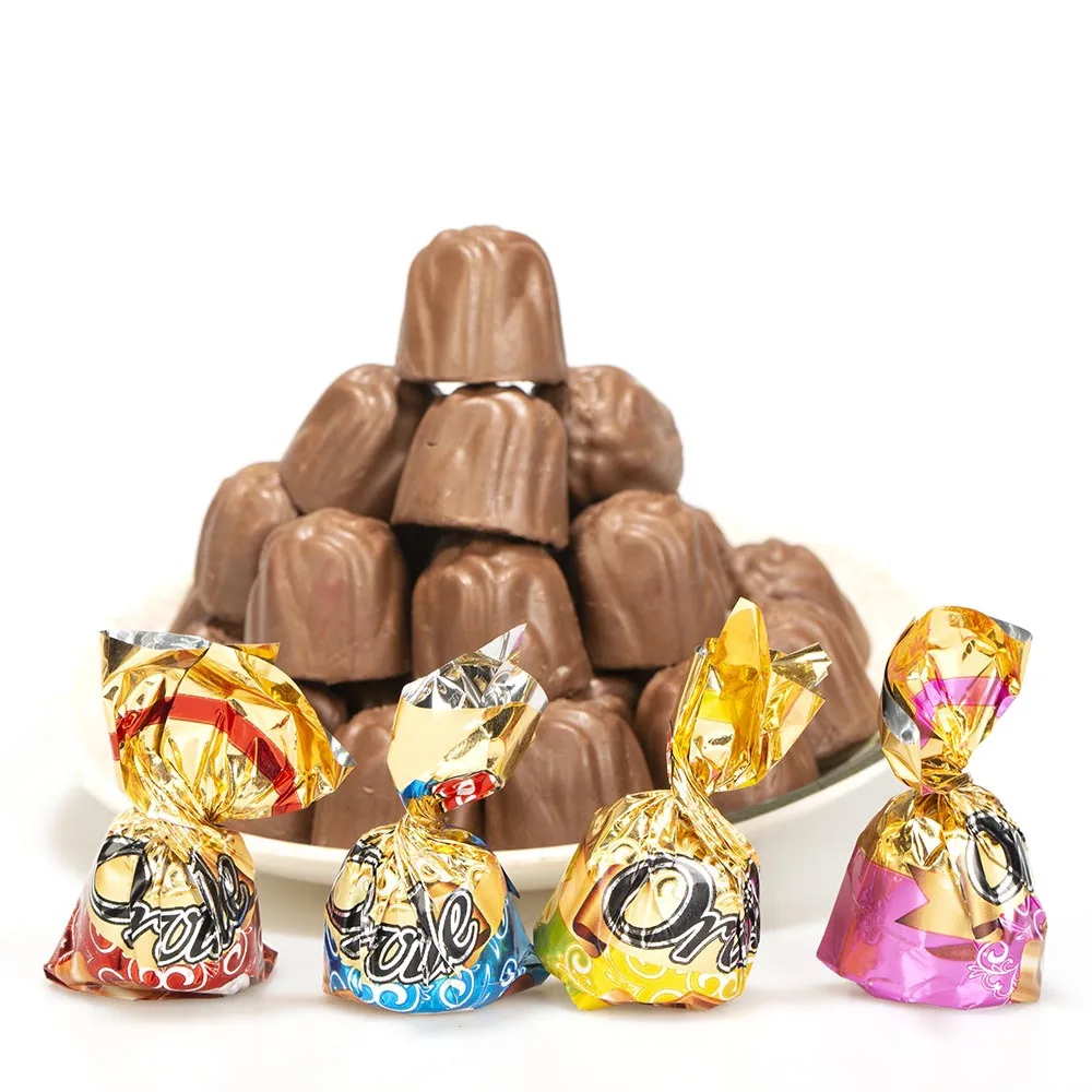 Small Snacks Candy Chocolate Bulk Wedding Candy Chocolate Milk Sandwich Pure Cocoa Butter Leisure Truffle Chocolate